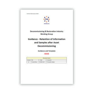 Guidance on Retention of Information and Samples after Decommissioning