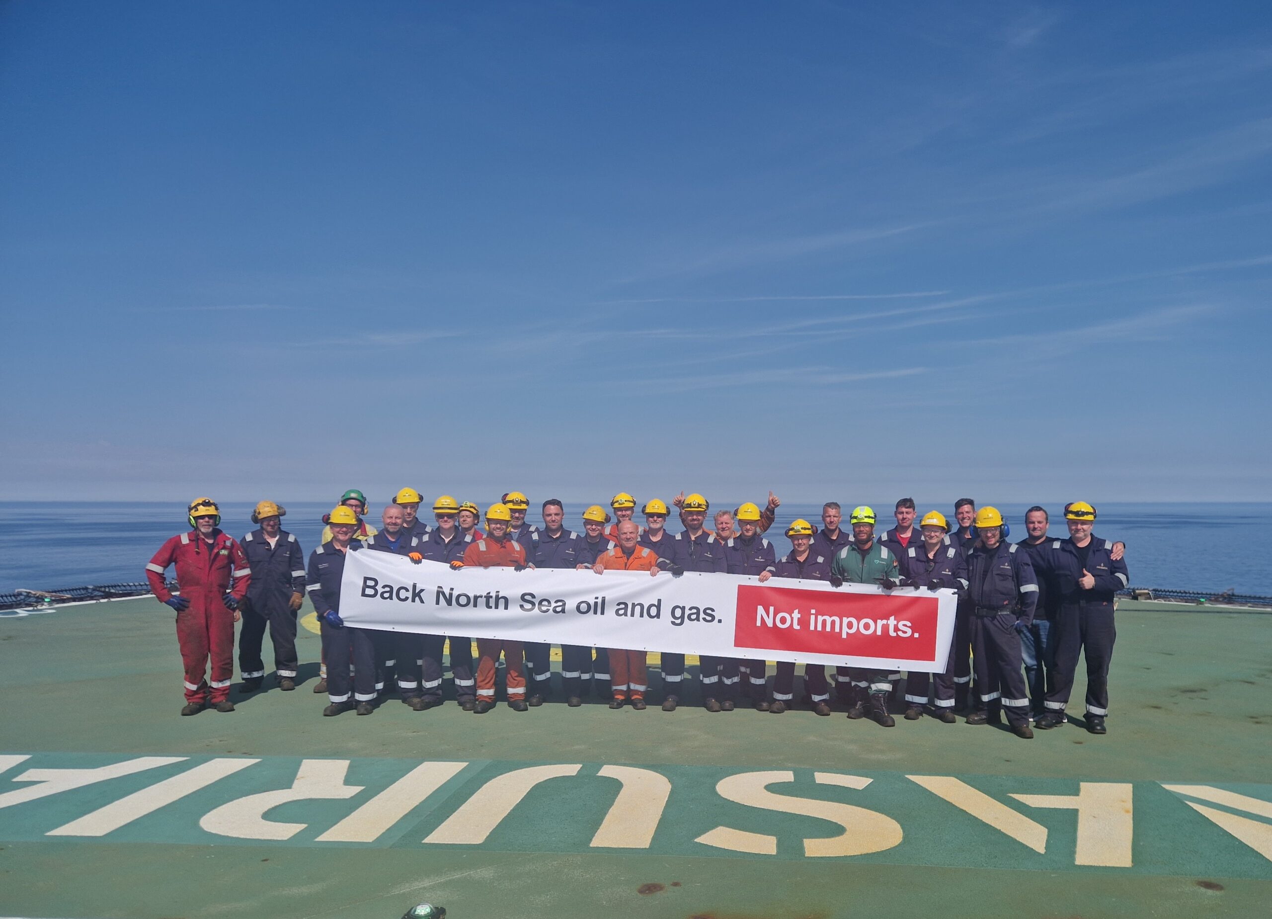 Crew on the Anasuria FPSO back the campaign.