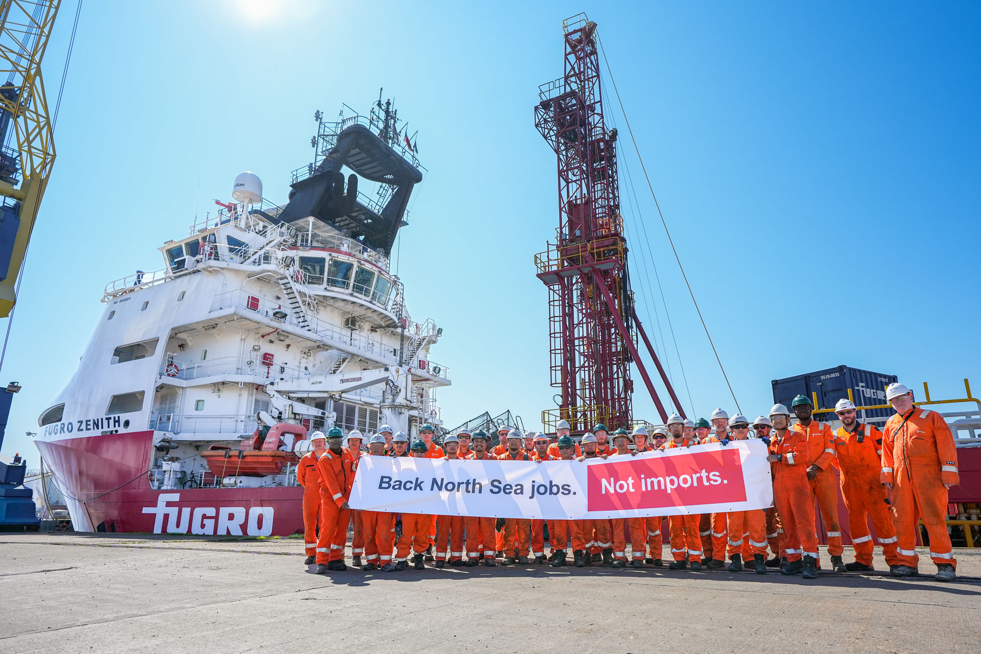 Fugro and Harbour Energy colleagues join the message.