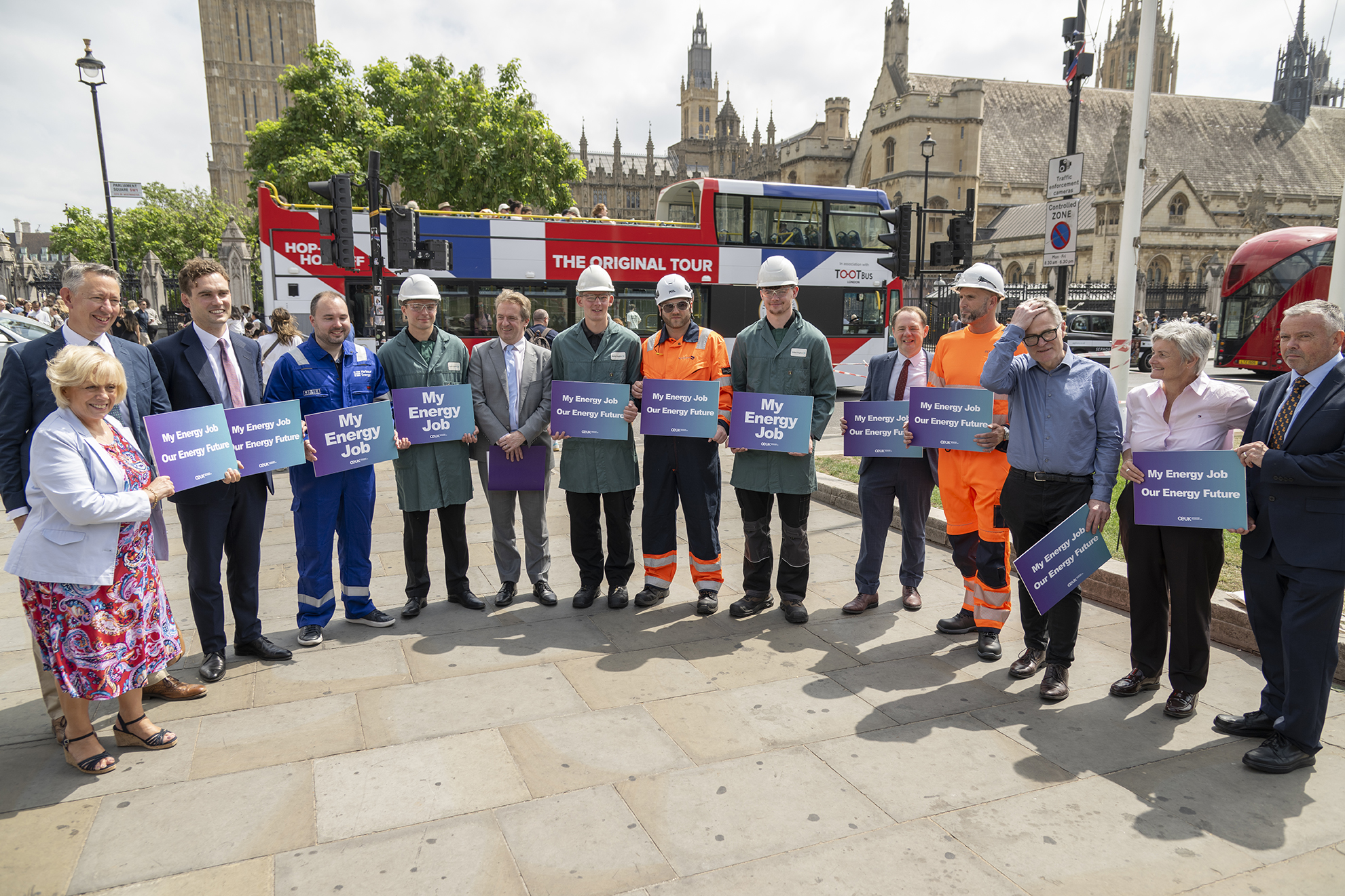 The coalition delivers the joint letter to Labour MPs at Westminster.